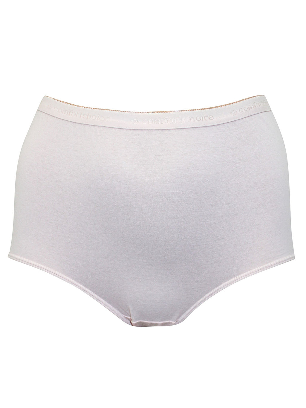 Ladies Pure Cotton High Waisted Plus Size Full Briefs