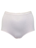 Ladies Pure Cotton High Waisted Plus Size Full Briefs