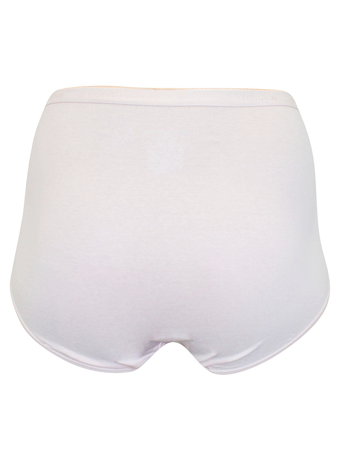 Ladies Pure Cotton High Waisted Plus Size Full Briefs