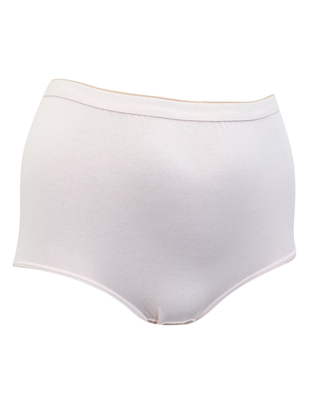 Ladies Pure Cotton High Waisted Plus Size Full Briefs