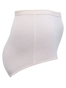 Ladies Pure Cotton High Waisted Plus Size Full Briefs