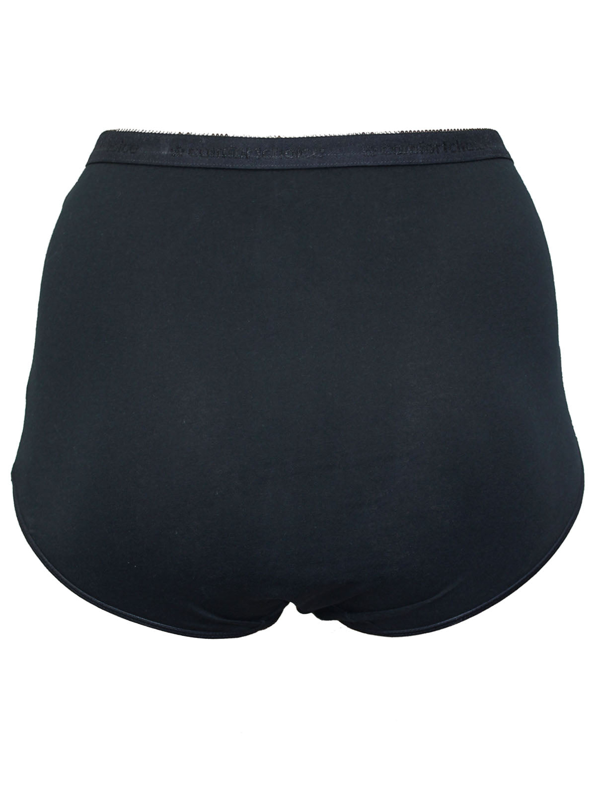 Ladies Pure Cotton High Waisted Plus Size Full Briefs