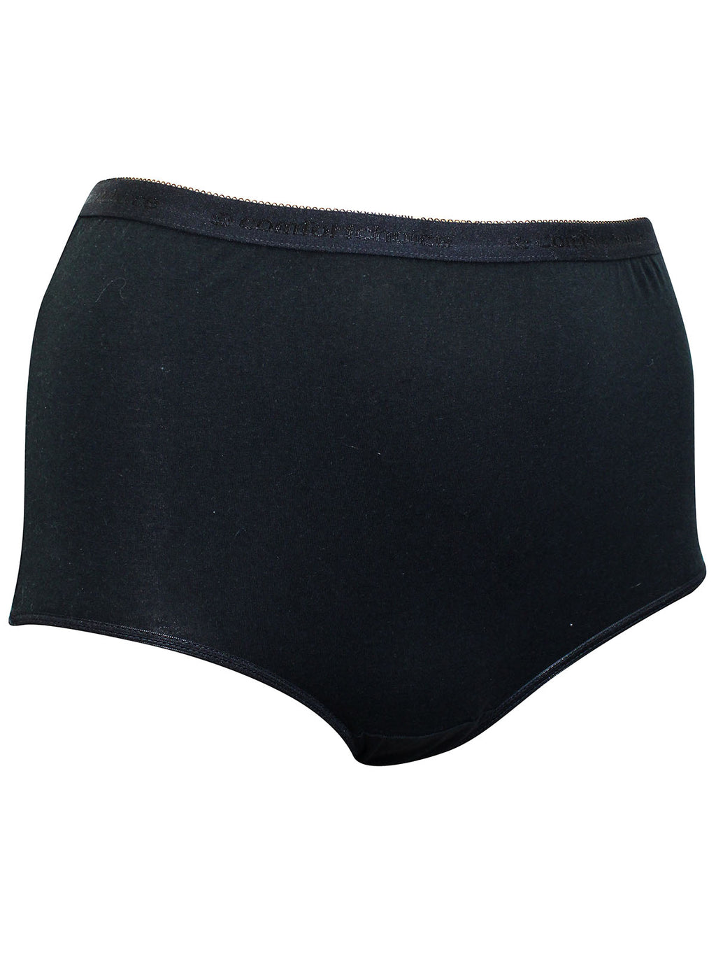 Ladies Pure Cotton High Waisted Plus Size Full Briefs