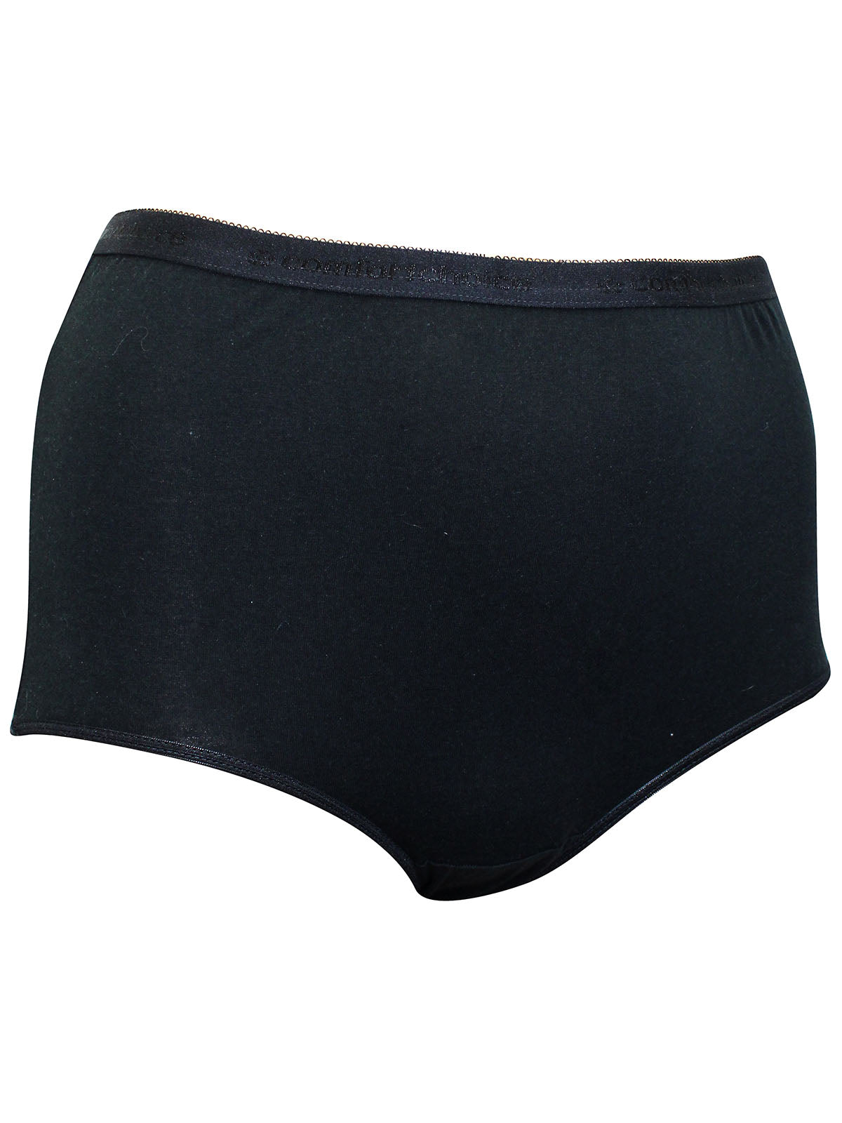 Ladies Pure Cotton High Waisted Plus Size Full Briefs