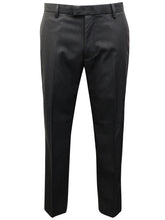 Load image into Gallery viewer, Mens Black Smart Regular Fit Flat Front Trousers
