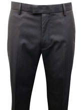 Load image into Gallery viewer, Mens Black Smart Regular Fit Flat Front Trousers
