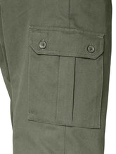 Load image into Gallery viewer, Mens Khaki Pure Cotton Cargo Trousers
