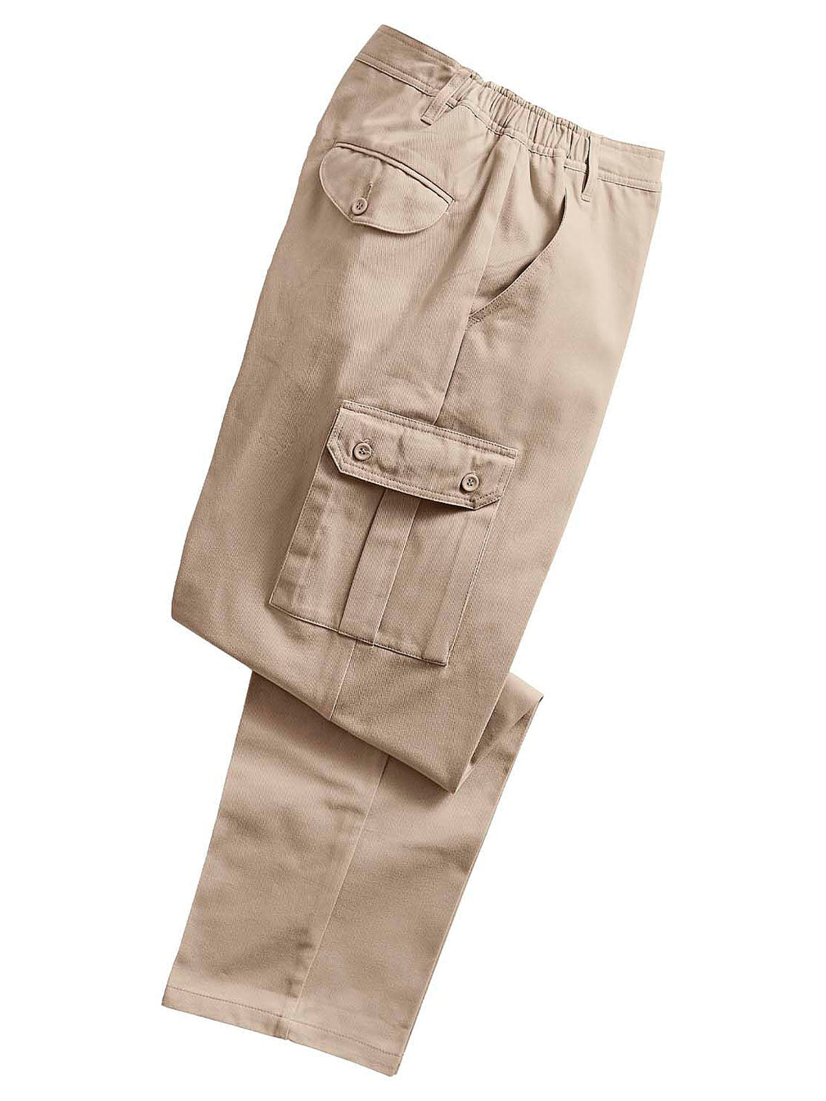 Mens Pure Cotton Cargo Trousers