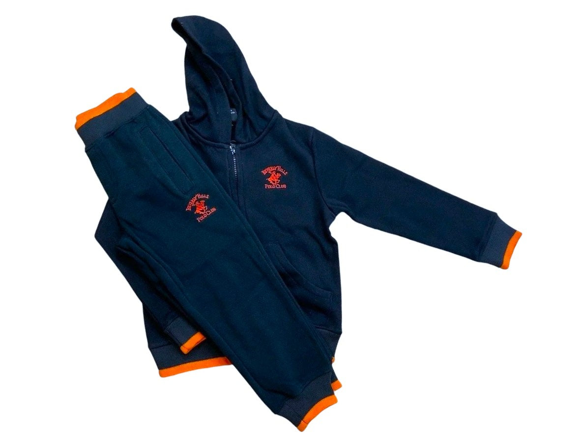 Boys Beverly Hills Polo Club Fleece Hoodie Tracksuit Set