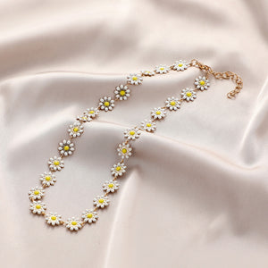 Ladies Cute White Sweet Daisy Sunshine Flower Bracelets