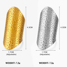 Load image into Gallery viewer, Ladies Gold Silver Smooth Bubble Design Stainless Steel Adjustable Ring
