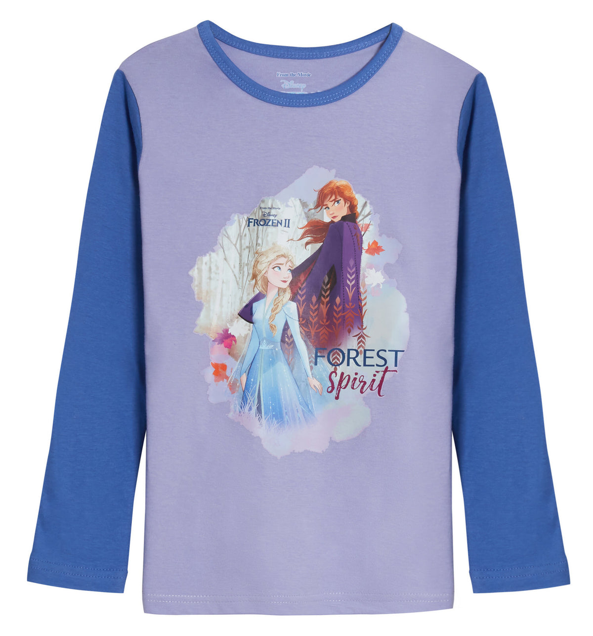 Girls Frozen orest Spirit Cotton Long Sleeve Nightwear Pyjamas Set