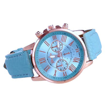 Load image into Gallery viewer, Ladies Sea Blue Geneva Double Level Belt Quartz Hand Fashion Wrist Watch
