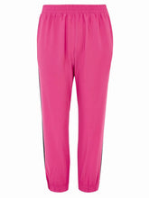 Load image into Gallery viewer, Womens Raspberry Capri 3/4 Crop Elasticated Waist Plus Size Joggers
