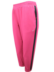 Womens Raspberry Capri 3/4 Crop Elasticated Waist Plus Size Joggers