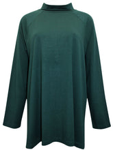 Load image into Gallery viewer, Ladies J.Jill Dark Green Cotton Blend Turtle Neck Top
