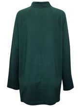 Load image into Gallery viewer, Ladies J.Jill Dark Green Cotton Blend Turtle Neck Top
