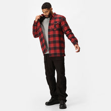 Load image into Gallery viewer, Mens Regatta Shelford Durable Padded Check Workwear Casual Durable Shirt Jacket
