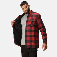 Load image into Gallery viewer, Mens Regatta Shelford Durable Padded Check Workwear Casual Durable Shirt Jacket
