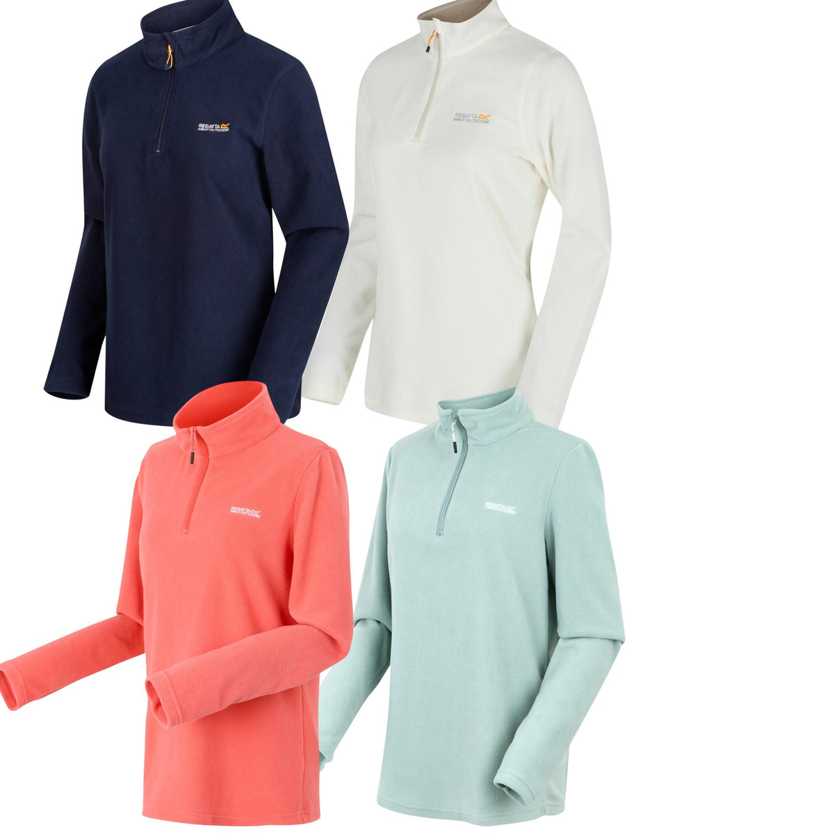 Ladies Regatta Sweethart Light Weight Micro Fleece Half Zip Pullover Tops