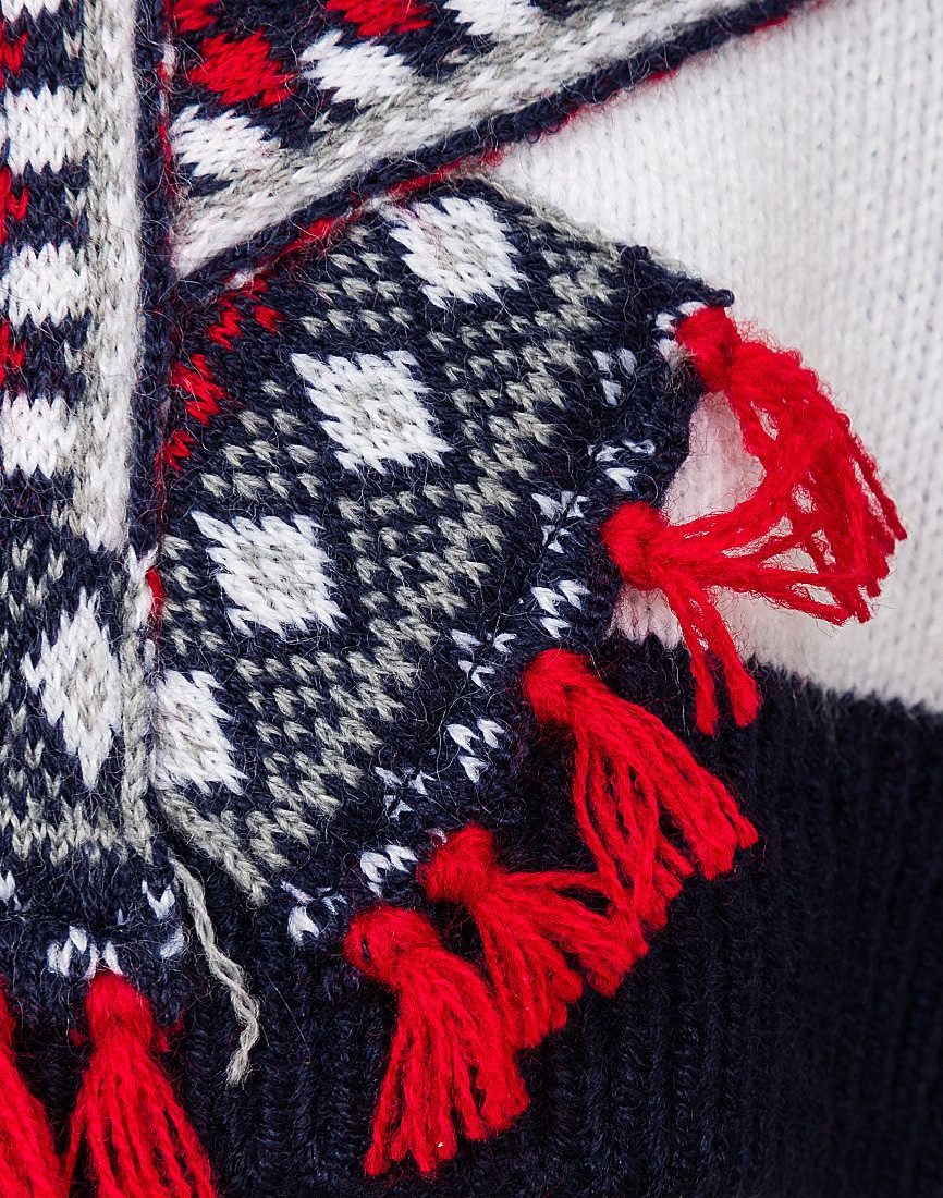 Boys Threadbare Navy "Up To Snow Good" Christmas Jumpers
