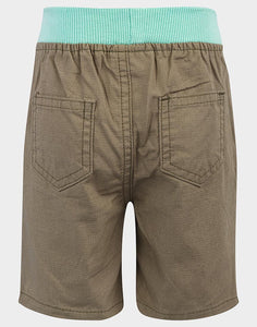 Baby Boys Sage Cotton Elasticated Waist Relaxed Fit Jersey Shorts