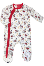 Load image into Gallery viewer, Baby Unisex Winnie the Pooh Xmas Sleepsuits Cream Multi Babygrows
