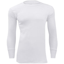 Load image into Gallery viewer, Mens White Thermal Long Sleeved Underwear Top
