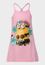 Load image into Gallery viewer, Girls Minions Official Merchandise Despicable Me Cotton Cross Strap Summer Dress
