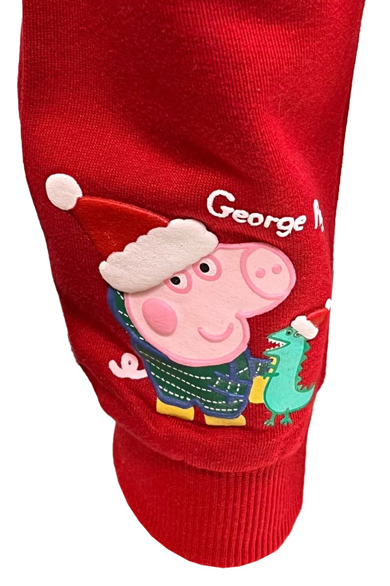 Girls Peppa Pig Red Snow Day Tracksuit Set