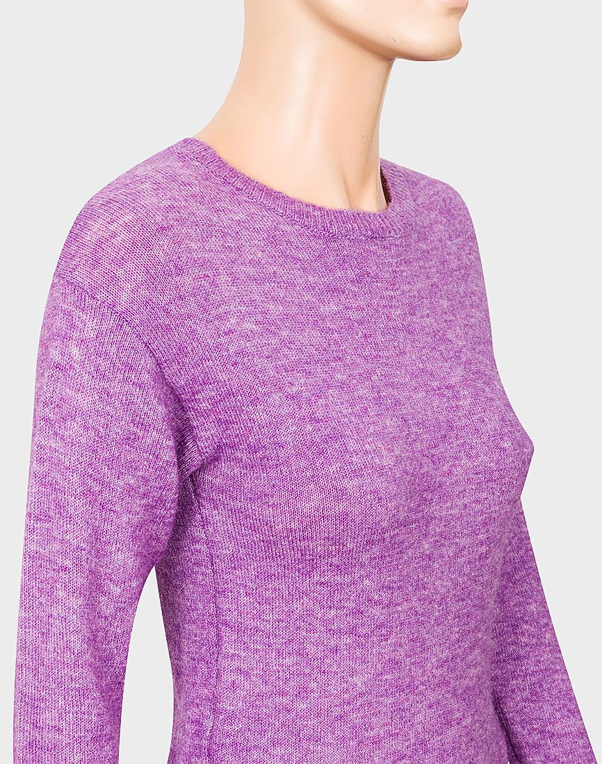 Ladies Camaieu Lilac Round Neck Soft Wool Blend Jumpers Success