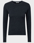 Ladies Camaieu Navy Round Neck Soft Wool Blend Jumpers