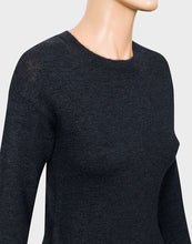 Load image into Gallery viewer, Ladies Camaieu Navy Round Neck Soft Wool Blend Jumpers
