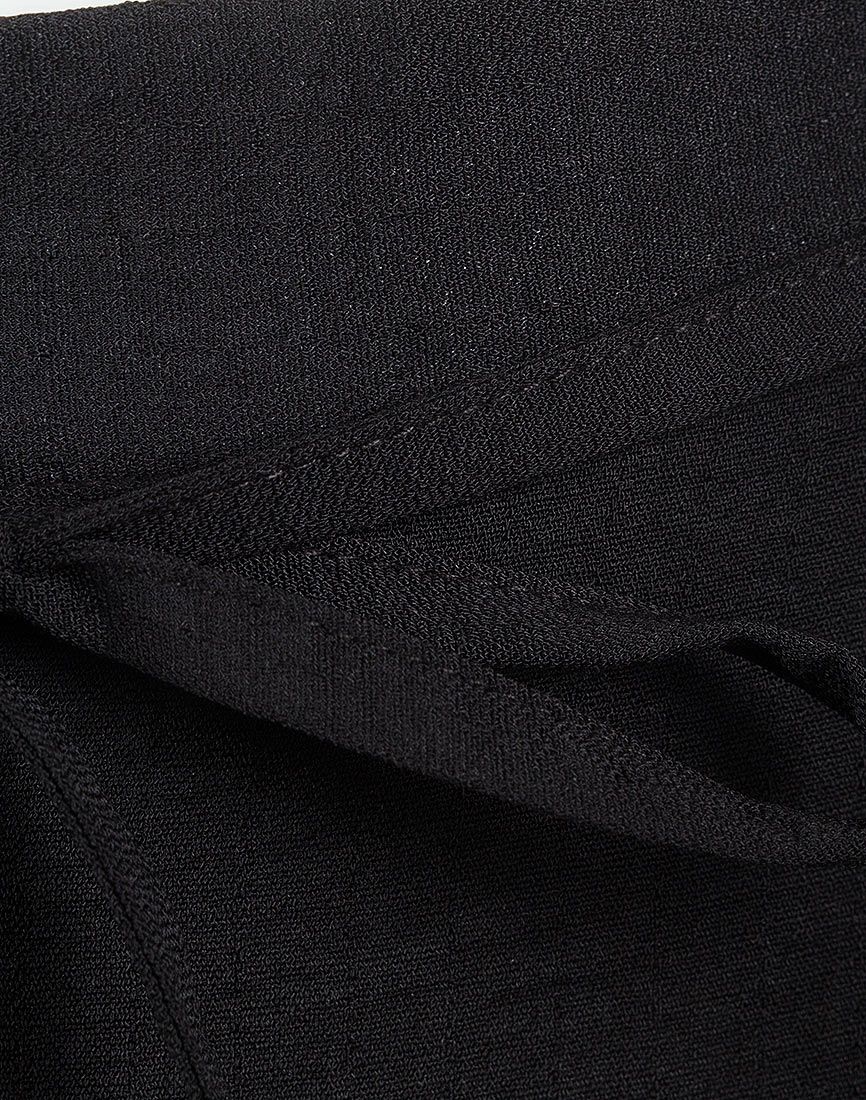Ladies Black Tampered Jogger Style Trousers