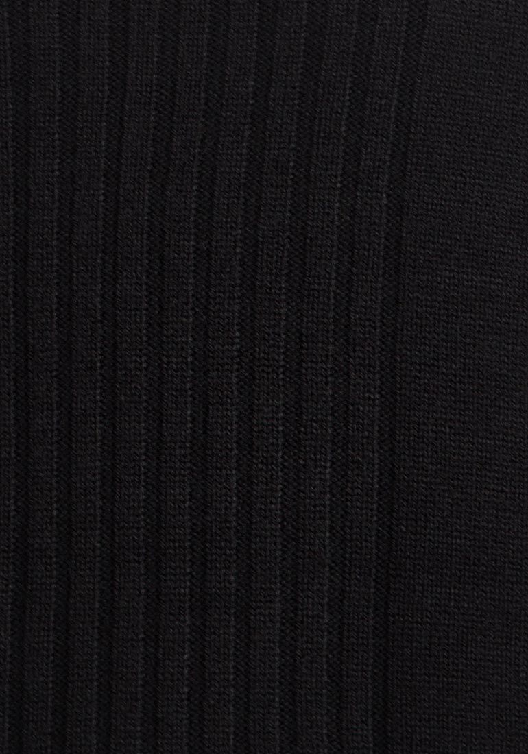 Mens Black Oxyzone High Neck Ribbed Knitted Jumper