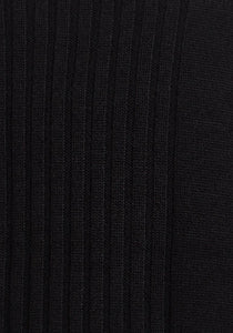 Mens Black Oxyzone High Neck Ribbed Knitted Jumper