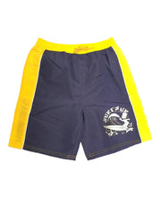 Load image into Gallery viewer, Boys The Simpson Black &amp; Yellow Surf&#39;s Up Swimming Shorts
