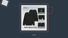 Load and play video in Gallery viewer, Boys Girls Black V Neck Fleece Pullover Casual School Jumper 2 Pack Sweatshirts
