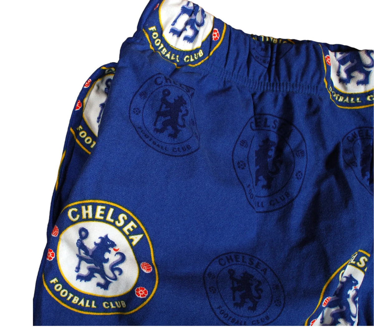 Mens Chelsea FC Football Cotton Pyjamas Top & Bottom Loungewear
