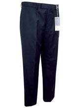 Load image into Gallery viewer, Mens Jack Reid Black Thin Stripes Regular Fit Flat Front Tailored Smart Trouser
