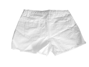Boys White Cotton Rich Adjustable Waist Summer Holiday Short