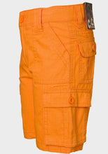 Load image into Gallery viewer, Boys Copper Denim Orange Combat Cargo Summer Holiday Shorts
