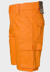 Boys Copper Denim Orange Combat Cargo Summer Holiday Shorts