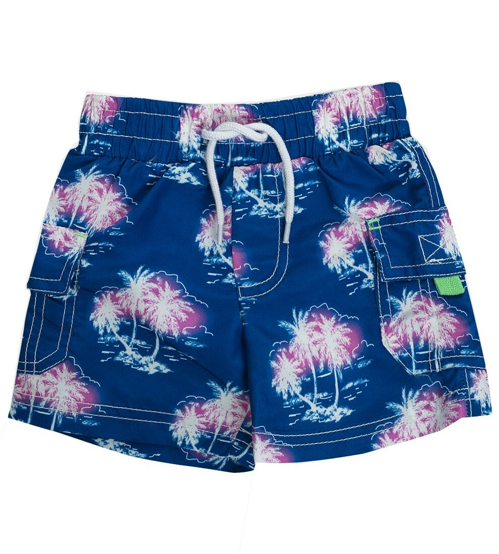 Boys Toddlers Minoti Palm Tree Print Surf Beach Swimming Shorts
