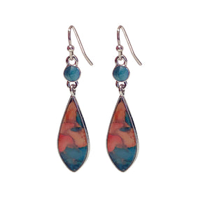 Ladies Acrylic Bohemia Colorful Dangle Geometric Earrings