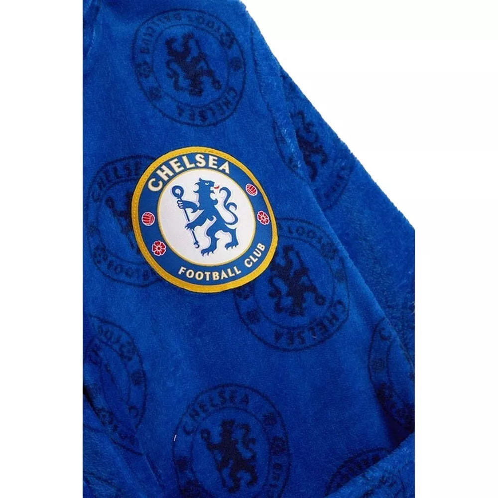 Mens Adult Official Chelsea FC Dressing Gown Bathrobe