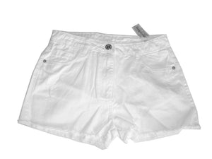 Boys White Cotton Rich Adjustable Waist Summer Holiday Short