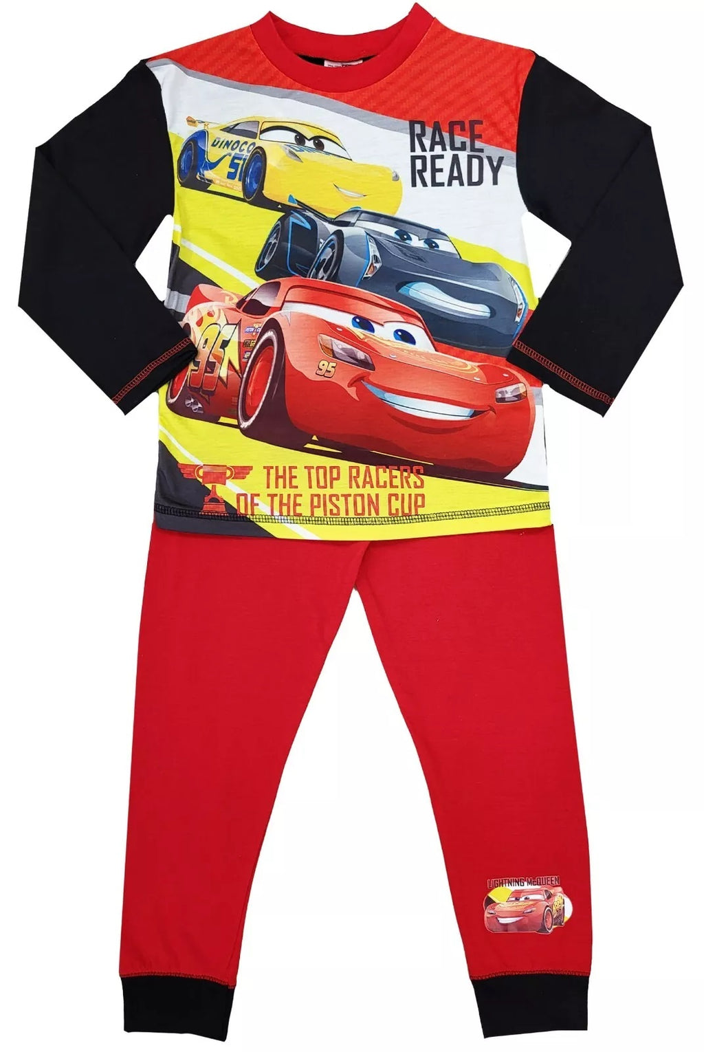 Boys Disney Cars Sublimaton Lightning McQueen Print Longsleeve Pyjamas