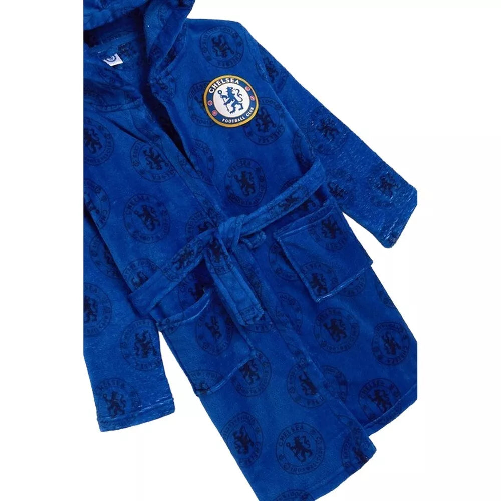 Mens Adult Official Chelsea FC Dressing Gown Bathrobe