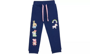 Girls Peppa Pig Navy Blue Unicorn Sequin Tracksuit